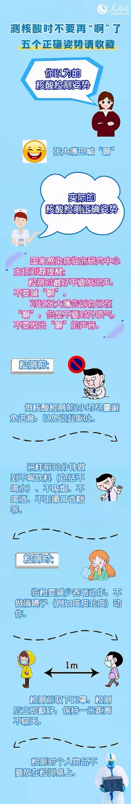 测核酸时不要再“啊”了 正确姿势请收藏